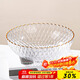 拜杰水果盤(pán)零食盤(pán)家用仿玻璃果盤(pán)干果盤(pán)托盤(pán)糖果堅果盤(pán)波浪紋透明白