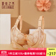 夏.娃.之.秀調整型女內衣商場(chǎng)同款文胸國潮刺繡軟支撐側收副乳膠胸罩5028 卡其 80A /36A(上薄下厚杯約3CM）