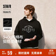 森馬（Semir）史努比系列連帽衛衣男復古學(xué)院印花情侶裝秋季寬松101524116201