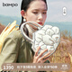 半坡飾族（bampo）品牌單肩包迷你蓮花包女包原創(chuàng  )個(gè)性手提包斜挎包軟皮高質(zhì)感禮物 純白100