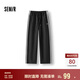 森馬（Semir）休閑褲女吸濕速干格子闊腿褲2025夏季撞色長(zhǎng)褲運(yùn)動(dòng)風(fēng)109325127006