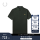 Fred Perry男士POLO衫2025夏季休閑麥穗重磅短袖多彩T恤M6000 GRH/深綠色 M
