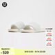 lululemon丨restfeel slide 女士拖鞋 *徽標款 LW9FO8S 清澈綠/淺象牙白/清澈綠 39