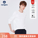 Navigare意大利小帆船莫代爾長(cháng)袖T恤男春季白色打底衫彈力休閑體恤 漂白 L /50