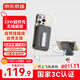 京東京造3c認證可上飛機iPhone17充電寶33W自帶線(xiàn)無(wú)線(xiàn)磁吸充電寶10000毫安兼容MagSafe移動(dòng)電源鈦金灰