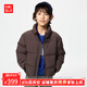 優(yōu)衣庫【狂歡價(jià)】童裝男童女童蓬松羽絨茄克外套夾克羽絨服478148 38 深褐色 160