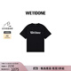 WE11DONE中性男女同款哥特風(fēng)字母logo標(biāo)志休閑寬松圓領(lǐng)T恤 黑色 M