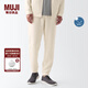 無(wú)印良品（MUJI）Walker 男式 防紫外線(xiàn) 易干毛圈褲子長(cháng)褲 休閑運動(dòng)男款 硬核防曬 象牙色 L （175/88A）