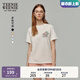 Teenie Weenie小熊T恤女2025年春夏新款字母刺繡簡(jiǎn)約基礎(chǔ)圓領(lǐng)短袖T恤上衣女 象牙白 L