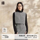 播【商場同款】小香風馬夾女2024新款疊穿復古圓領馬甲BDR1MD0206 K44玄黑花 玄黑花 L