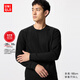 優(yōu)衣庫男裝HEATTECH ULTRA WARM圓領(lǐng)T恤長(cháng)袖保暖衣秋衣內衣479525 479525/09黑色 L