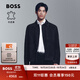 BOSS博斯【羊皮革】男士2025秋季新款常規版型夾克皮衣 404-深藍色 XL (52A)