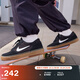 耐克男女平底滑板鞋冬季情侶薄底緩震陸沖NIKE SB CHRON 2 DM3493 002黑/白色/黑/橡皮淺褐 42