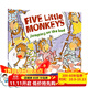 五只小猴子在床上跳 英文原版繪本 Five Little Monkeys Jumping on the Bed 廖彩杏書(shū)單 送音頻