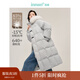 茵曼（INMAN）2025秋冬女裝新款高充絨量白鴨絨連帽毛領(lǐng)羽絨服長(cháng)款外套大衣上衣 雅典灰 XL