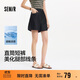 森馬（Semir）牛仔褲女遮胯顯瘦涼感直筒褲2025夏顯腿長(cháng)短褲ins潮109325122002
