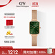 丹尼爾惠靈頓（DanielWellington）DW女士手表小綠表時尚歐美表經(jīng)典復(fù)古小方表生日禮物DW00100445