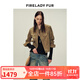 付智恩 風(fēng)度 埃塞俄比亞進(jìn)口絨面羊皮挺闊箱型短款真皮夾克外套秋 沙褐色 M