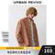 UR2025春季新款男裝撞色菱格口袋超寬松開(kāi)襟襯衫UML240082 橙色 L(XL-XXL)