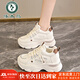 啄木鳥(niǎo)7cm內增高老爹鞋女2025年新款秋冬季小白鞋百搭爆款休閑運動(dòng)鞋女 卡其色 37 (235mm)