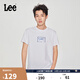 Lee25新品經(jīng)典日常字母Logo印花摩登中性男女同款短袖T恤休閑潮流