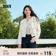森馬外套女短款墊肩流蘇優(yōu)雅春秋小香風(fēng)修身粗花呢109524108010