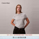 Calvin KleinJeans25春夏女士刺繡字母休閑ck凈色純棉圓領(lǐng)短袖T恤47A219G