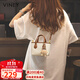viney包包女包牛皮水桶包輕奢斜挎單肩手提包生日禮物高級感送女友老婆