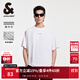 杰克·瓊斯（JACK&JONES）25年男裝莫代爾短袖t恤男士夏季潮流寬松柔軟垂感落肩白色半袖 A06本白色 L
