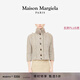 Maison Margiela[尊享特惠]馬吉拉女士高領(lǐng)粗針織開衫厚毛衣短外套 119M淺棕色 S