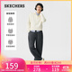 斯凱奇（Skechers）2025女休閑褲直筒褲彎刀褲運(yùn)動(dòng)衛(wèi)褲香蕉褲寬松L425W074