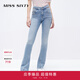 MISS SIXTY牛仔褲女性感蝴蝶腰微喇褲復(fù)古顯瘦千禧風(fēng)辣妹馬蹄褲 藍(lán)色F20 24