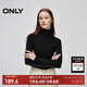 ONLY秋季舒適修身顯瘦螺紋高領(lǐng)毛衣針織衫女|124313004 H1Z 黑色 L (170) 88A