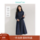 茵曼（INMAN）復古純棉牛仔連衣裙2025春秋季女裝新品長(cháng)袖裙子 牛仔藍 L