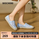 斯凱奇（SKECHERS）女鞋秋季漁夫鞋單鞋新中式蕾絲平底鞋淺口一腳蹬通勤鞋113025