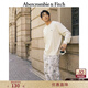 Abercrombie & Fitch經(jīng)典小麋鹿圖案男裝24春秋美式復(fù)古重磅圓領(lǐng)長(zhǎng)袖T恤124-4501 米色 2XL (185/124A) 尺碼偏大，建議小一碼