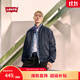 Levi's李維斯25年秋冬新款男士美式寬松休閑工裝飛行員夾克外套 黑色 L