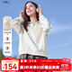 百圖betu女裝2025秋季新款衛(wèi)衣潮流休閑風(fēng)彩點(diǎn)寬松長袖衛(wèi)衣女2508T27 淺杏色 L