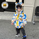 G.DUCKKIDS小黃鴨童裝男童羽絨服中長(cháng)款兒童加厚保暖冬季外套潮流百搭羽絨衣 藍色 90 cm