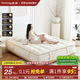 德庭圓夢(mèng)床墊羊毛駝絨無(wú)膠水雙層mini彈簧馬尾毛手工拉扣席夢(mèng)思床墊 羊駝絨基座：適中柔軟 約25cm厚 1800mm*2000mm