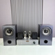 寶麗森300B膽機套裝 可接CD黑膠數播藍牙u盤(pán)RCA等發(fā)燒組合桌面音響電視影院書(shū)架套裝電腦辦公室茶室音箱 水泥灰標準版套裝