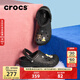 CROCS卡駱馳秋冬新品暖棉洞洞鞋男女秋冬款貝雅暖棉拖鞋|205969 黑/黑-060(建議買(mǎi)大一碼) 39 (240mm)