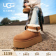 UGG秋季新款女士舒適保暖厚底休閑短筒雪地靴懶人毛毛鞋 1144041 CHE | 栗色 38 鞋款偏小，建議拍大一碼