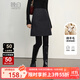 晚白【新品】羊毛短款半身裙2025秋冬款高級感百搭顯瘦小個(gè)子毛呢短裙 深灰色 XL