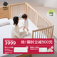 babycare嬰兒床高護欄拼接大床新生兒寶寶床實(shí)木多功能兒童床200*80cm