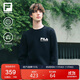 FILA斐樂官方男子套頭衛(wèi)衣2025秋新款健身運動基礎(chǔ)針織長袖上衣