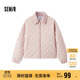 森馬（Semir）棉服女燈芯絨翻領(lǐng)菱形格復古2024冬三防寬松輕薄棉衣109724112007
