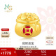 周生生 黃金轉(zhuǎn)運(yùn)珠Charme文化祝福錢袋足金珠子不含繩91504C