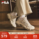 斐樂(lè )（FILA）官方貓爪6老爹鞋女鞋2025夏季新款鞋子休閑鞋厚底運動(dòng)鞋 羊皮紙黃/斑鳩黃-BB 37.5