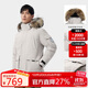 駱駝（CAMEL）戶(hù)外羽絨服冬季新款男女款035拒水絨工裝派克服加厚保暖外套